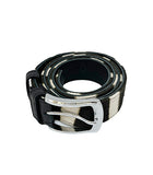 Ceinture zèbre noir GM