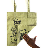 Tote bag "Foutou" kaki
