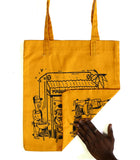 Tote bag "Maquis Rue Princesse" jaune