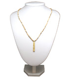 Collier délicat en perles de termite et bronze touareg