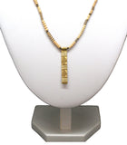 Collier délicat en perles de termite et bronze touareg