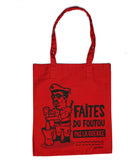 Tote bag "Foutou" rouge