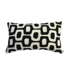 Coussin bogolan vintage noir 50*30