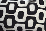 Coussin bogolan vintage noir 50*30