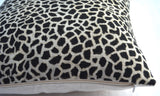 Coussin bogolan girafe noir 40*40