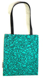 Tote bag "crocodile" vert