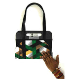 Tote bag pneu "Kiss kiss farandole" noir