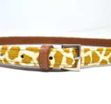 Ceinture girafe moutarde GM