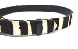 Ceinture zèbre noir GM
