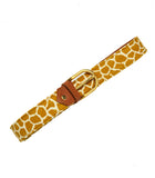 Ceinture girafe moutarde PM