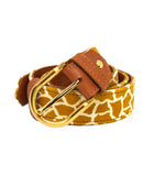 Ceinture girafe moutarde GM