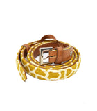 Ceinture girafe moutarde PM