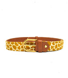 Ceinture girafe moutarde GM