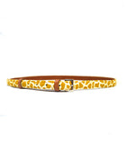 Ceinture girafe moutarde PM