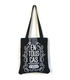 Tote bag "Demain c'est loin" gris