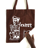 Tote bag "Foutou" marron