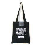 Tote bag "Ne mange pas ton piment" jaune