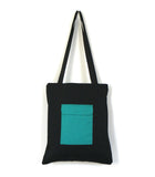 Tote bag "crocodile" vert