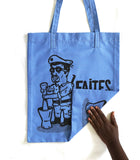 Tote bag "Foutou" bleu