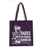 Tote bag "Foutou" violet