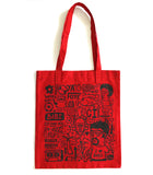 Tote bag "Love Babi" rouge