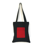 Tote bag "Je te suis tu m'suis" rouge