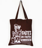 Tote bag "Foutou" marron