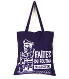 Tote bag "Foutou" violet