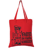 Tote bag "Foutou" rouge