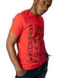 T-shirt "African Kiss" rouge