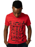 T-shirt "African Kiss" rouge