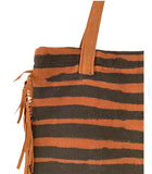 Sac Kankourang marron franges en cuir